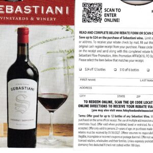 Sebastiani crt 12/31/26 rec by 1/30/27 by Laredo TX