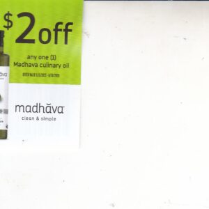 Madhava Culinary Oil (1) 6/30/26