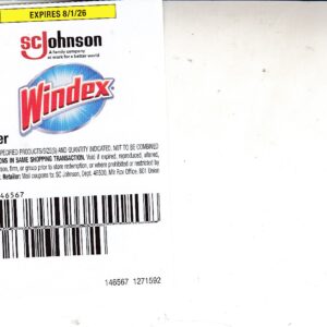 Windex (1) 8/1/26