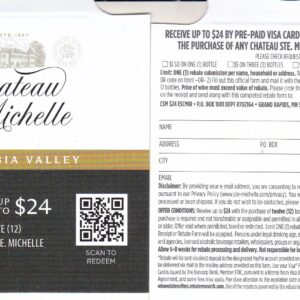 Chateau Ste Michelle crt 1/1-4/30/26 rec’d 5/15/26 $24