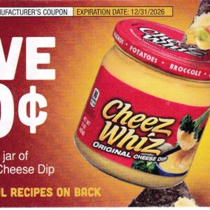 Cheez Whiz (1) 12/31/26