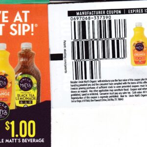 Uncle Matt's Tea or Juice (1) 12/31/26