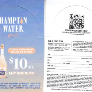 Hampton Water wine (1) + any Flowers CA + more pm 6/15/26 SJC $10