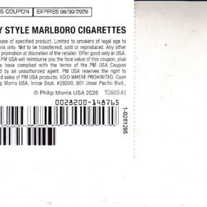Marlboro Pack any (1) 6/30/26