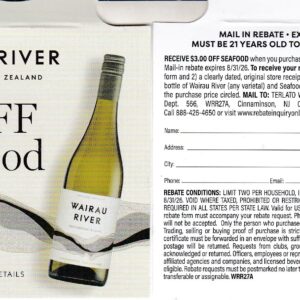 Wairau River pm 9/14/26 2 per HH Cinn NJ $3