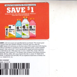 GatoradeLyte any (1) 1/2/27