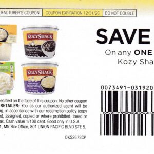 Kozy Shack Pudding (1) 12/31/26