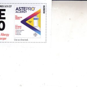 Astepro Allergy (1) 3/31/27