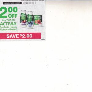 Activia Drinks any (2) 6/30/26