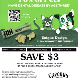 Greenies Dog (1) 10/31/26