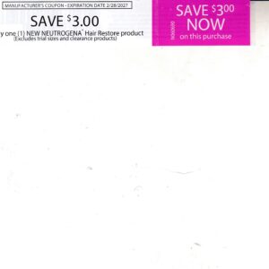 Neutrogena Hair Restore (1) 2/28/27