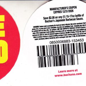 Bachan's Japanese Barbecue Sauce (1) 12/31/26