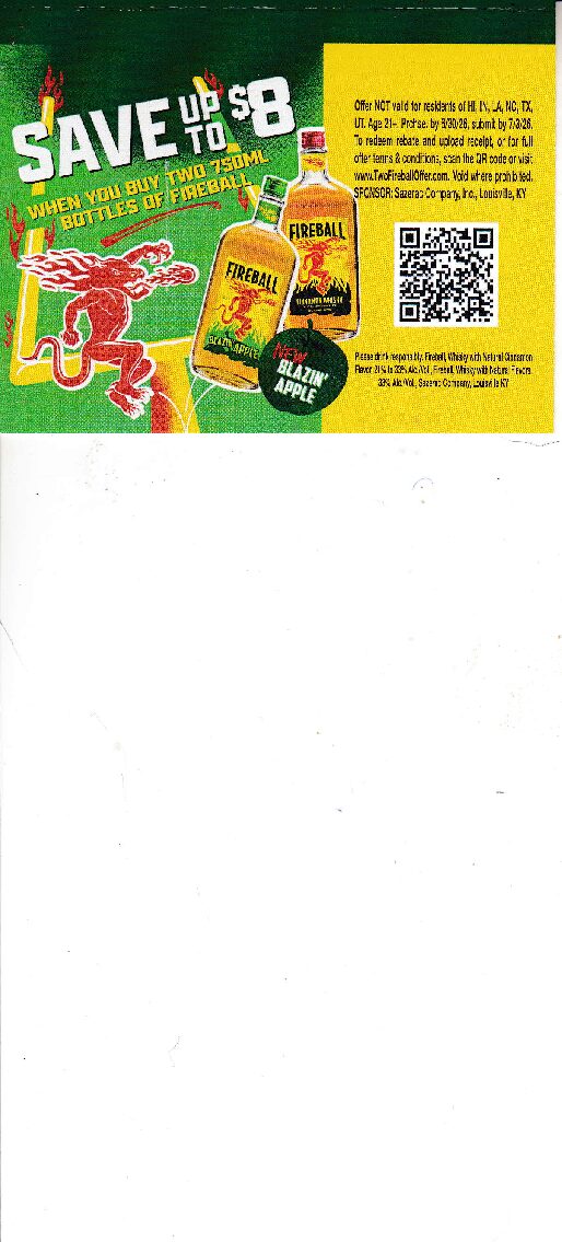 Text/Scan - New Fireball crt by 6/30/26 do by 7/3/26 $8