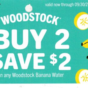Woodstock Banana Water (2) 9/30/26
