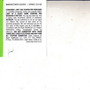 Aleve or AleveX 80 ct & up (1) 12/31/26