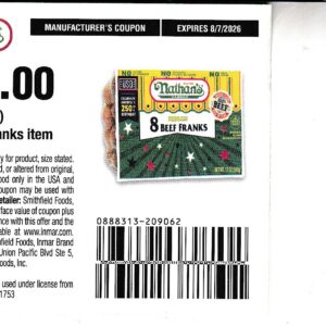 Nathan's Hot Dogs (1) 8/7/26