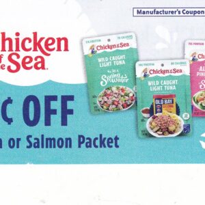 Chicken of the Sea Tuna or Salmon packet (1) 12/31/26
