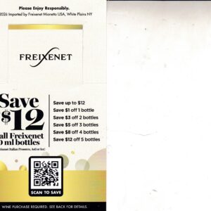 New Text/Scan - Freixenet crt by 12/31/26 rec by 1/15/27 $12