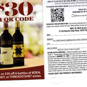 New Boen, Napa Valley Quilt + more pm 1/31/27 4 per HH SJC $30