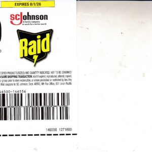 Raid Bug any (1) 8/1/26