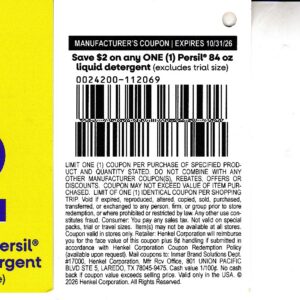 Persil Detergent 84 oz (1) 12/31/26