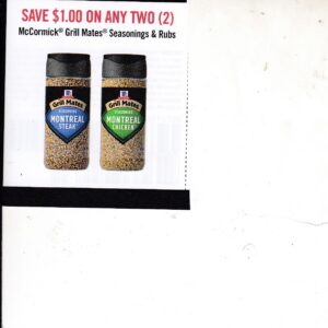 McMormick GrillMates or Rubs (2) 9/30/26