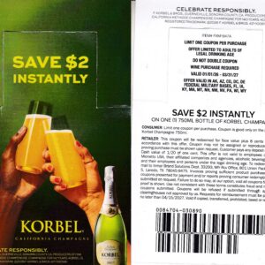 Korbel Champange (1) 3/31/27 see States