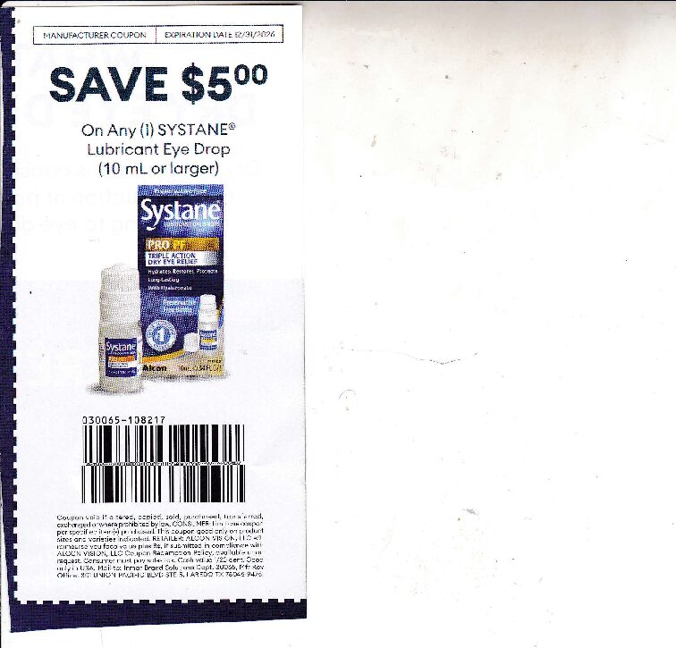 Systane Eye Drops (1) 12/31/26
