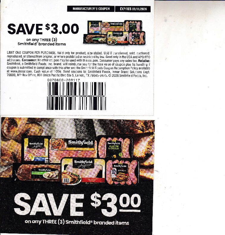 Smithfield Meats (3) 9/11/26