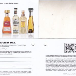 New Text/Scan – 1800 Cuervo etc CA + more rec by 10/23/26 Rocky Hill CT $8 Check or PayPal