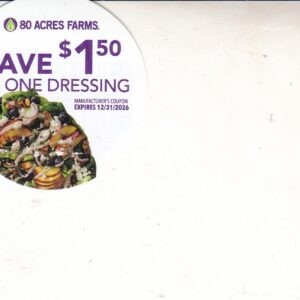 80 Acres Salad Dressing (1) 12/31/26