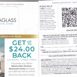 New Seaglass alcohol removed wine pm 9/14/26 2 per HH Laredo TX $24