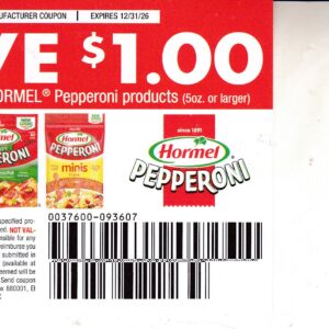 Hormel Pepperoni any (2) 12/31/26