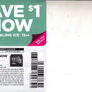 Sparkling Ice Drinks 12 pk (1) 12/31/26