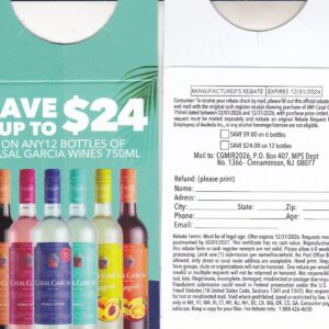 New Casal Garcia wine pm 1/14/27 Cinn NJ $24.00