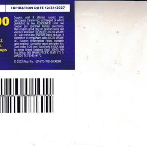 Opti-free or Systane Solution any (1) 12/31/27