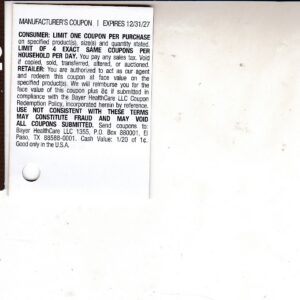 Bayer Aspirin 100 ct (1) 12/31/27 Wal-Mart price $3.00