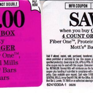 General Mills Nature Valley Mott's or Chex Bars any 1 Box 3/31/27