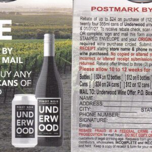New Underwood pm 1/31/27 3 per HH Walnut Creek CA $24 send SASE or submit online QR code