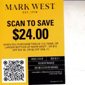 Text/Scan – New Mark West crt by 12/31/26 submit by 12/31/26 PayPal, Venmo echeck $24