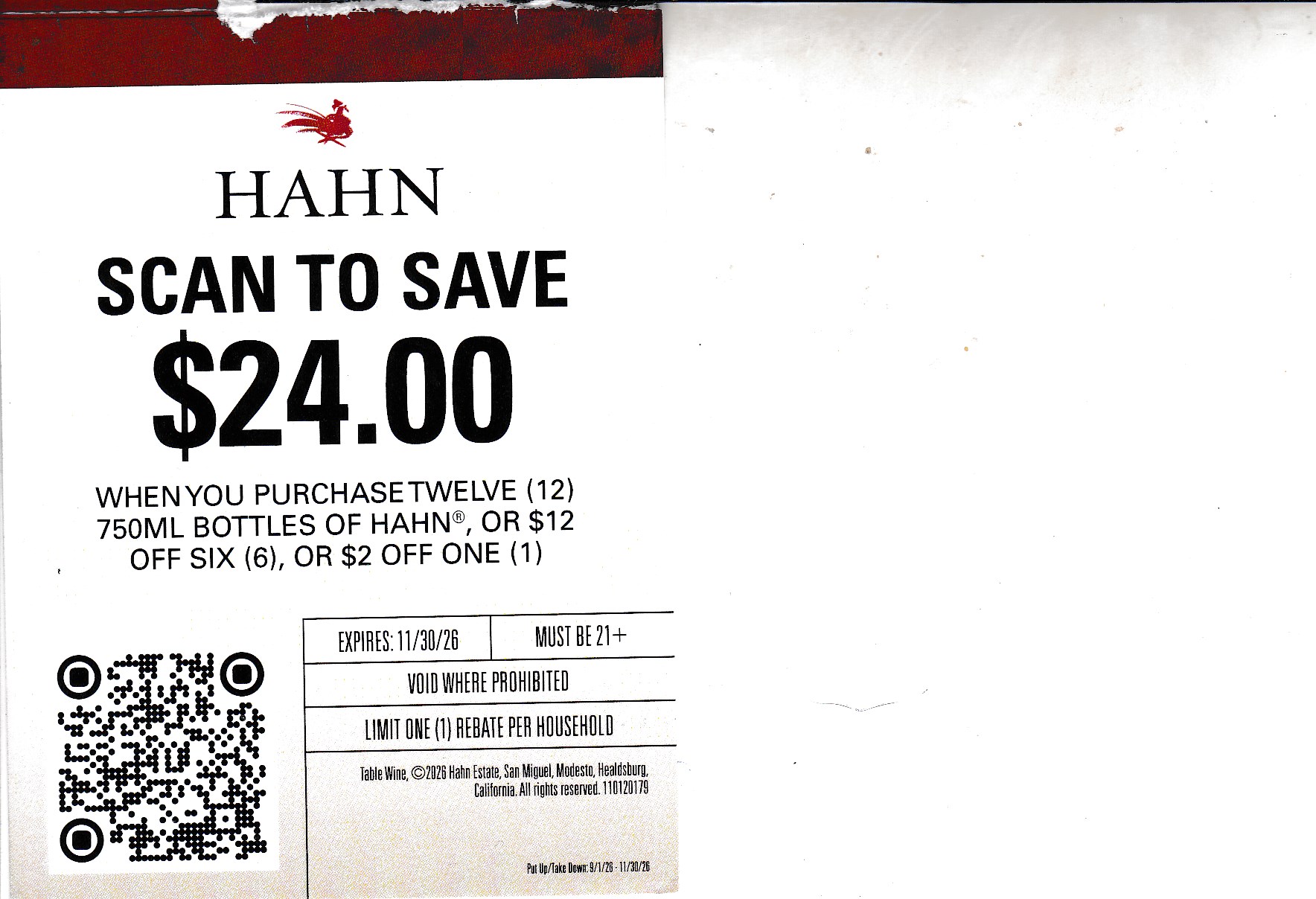 Text/Scan – New Hahn CA + more crt 9/1 - 11/30/26 submit by 12/31/26 PayPal, Venmo echeck $24