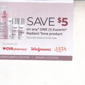 Eucerin Radiant Tone (1) 12/31/26