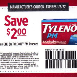 Tylenol PM Sleep (1) 1/8/27