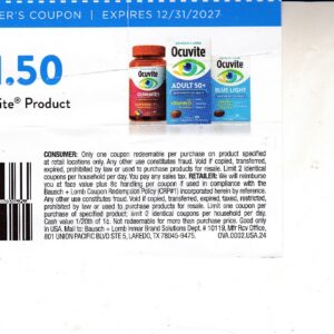 Ocuvite Eye Vitamins (1) 12/31/27