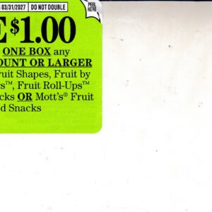 Betty Crocker Fruit Shapes + more (1) 3/31/27