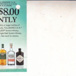 Liquor - Sailor Jerry etc see pic (2) see states CA + more 12/31/26